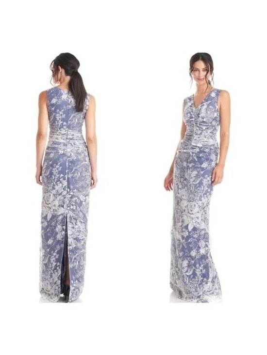 JS Collections Dresses & Skirts - 🆕JS COLLECTIONS Maddison Column Shirred Gown Dress Blue 6